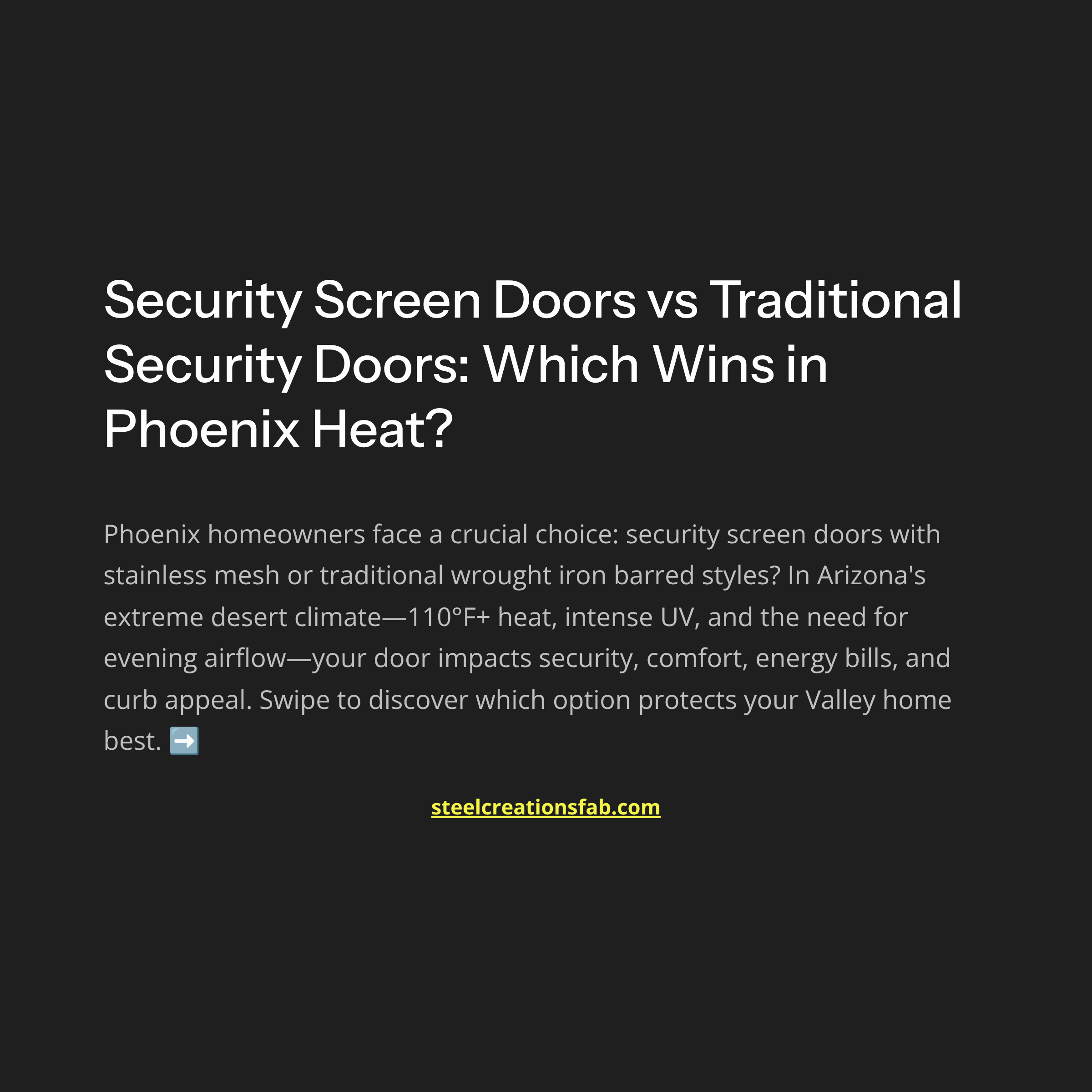 Security Screen Doors vs Traditional Security Doors: What Phoenix Homeowners Need to Know