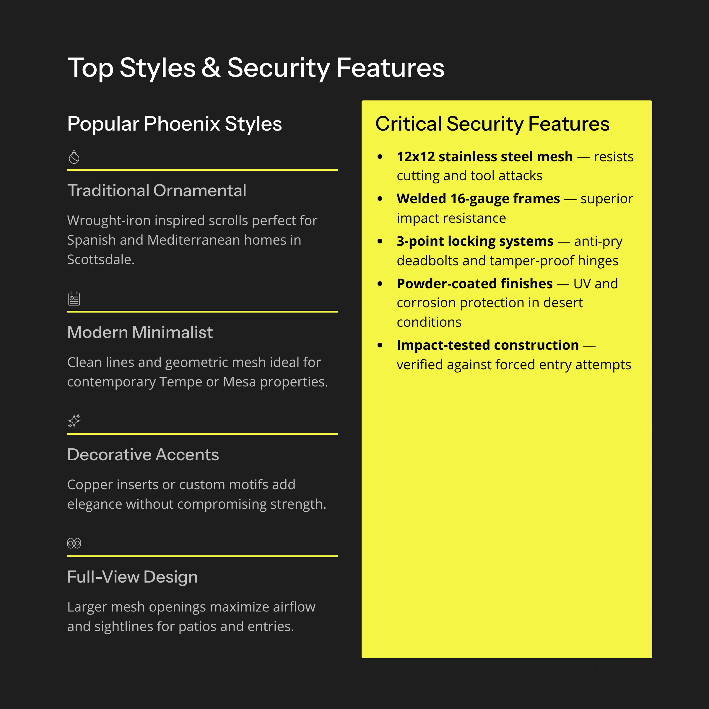 decorative metal security doors